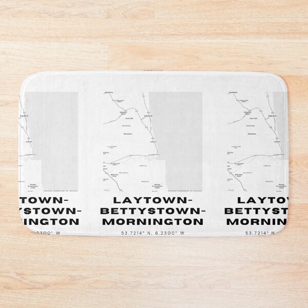 Item preview, Laytown Bettystown Mornington Map Print | Coastal Ireland Map Poster designed and sold by RM-Journey.