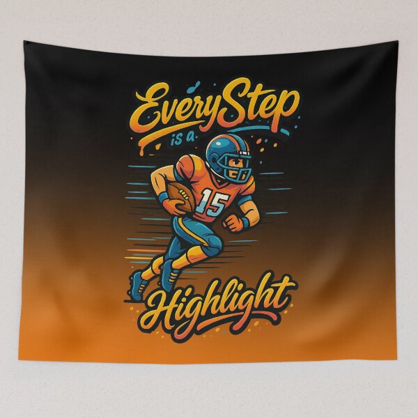 Item preview, Every Step is a Highlight | Graphic Crewneck Football Playoff designed and sold by skkyfaithArtz.