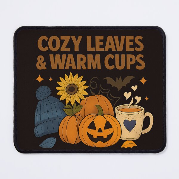 Item preview, Cozy Autumn – Leaves & Cocoa Love Automne Douillet – Feuilles & Tasses Magiques designed and sold by Drawingshirts.