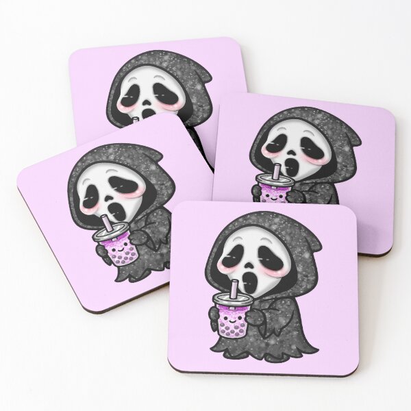 Item preview, GhostFace Boba Tea designed and sold by TalesTheCreepy.