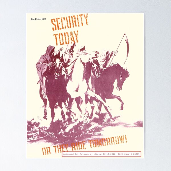 Artikel-Vorschau von NSA Poster: Vier Reiter, designt und verkauft von Privacy-Press.