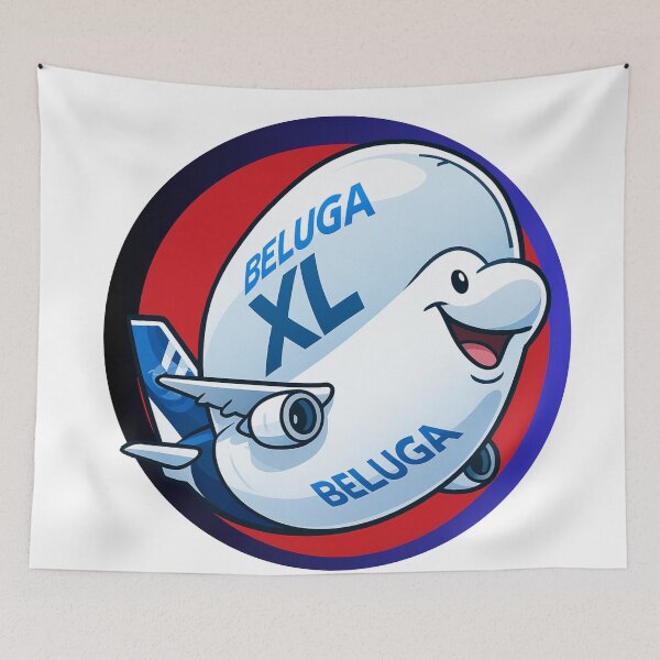 Item preview, Beluga XL Cargo Plane Stylish Funny Artwork designed and sold by Combat Skies.