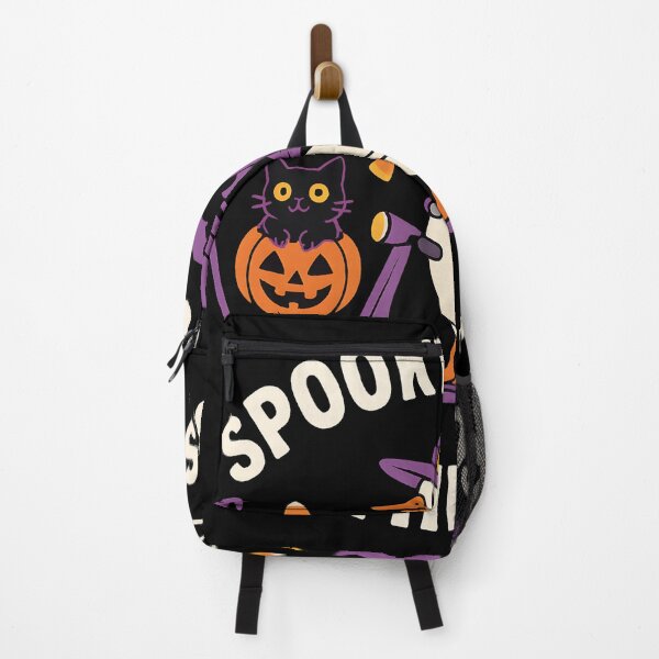 Item preview, Cute cat pumpkin Halloween Goose with Lantern Riding Scooter – Kids Spooky Witch Costume Design designed and sold by DrawHandArt.