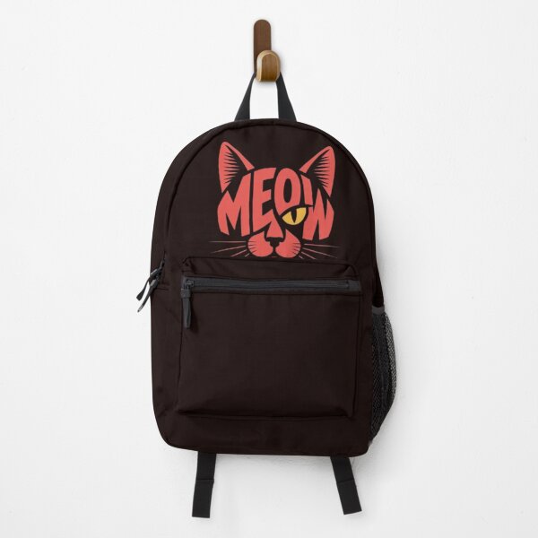 Item preview, Cool Cat MEOW Typography Design – Bold Retro Cat Face Illustration for Stickers, T-Shirts & Gifts designed and sold by dortmond.