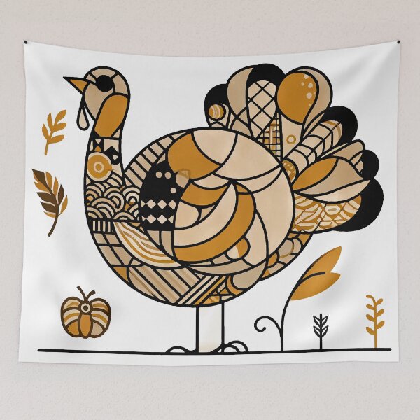 Artikelvorschau, Moderner minimalistischer Thanksgiving-Truthahn entworfen und verkauft von Ojo de Lilith.