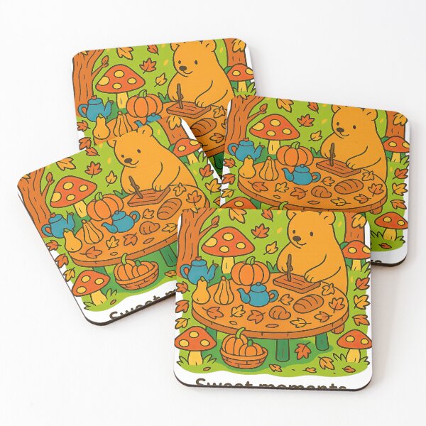 Item preview, Autumn Bear Picnic designed and sold by Drip stamp.
