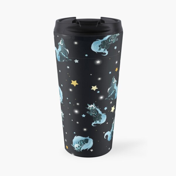 Cosmic Wolf Travel Coffee Mug