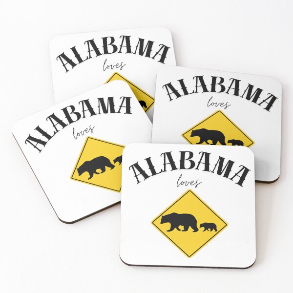 Item preview, Alabama Loves Bears – Wildlife Road Sign Design designed and sold by Carmen Gomez.