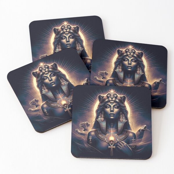 Item preview, Sekhmet Goddess of War and Protection | Egyptian Mythology Divine Artwork designed and sold by AnalajiaDesigns.
