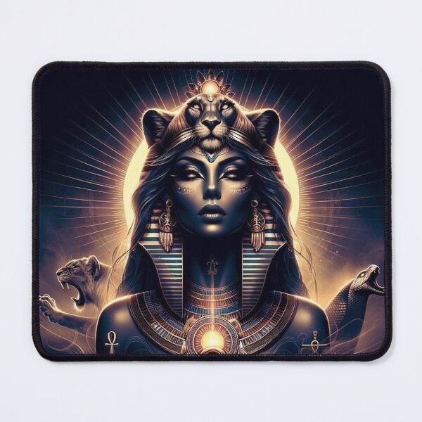 Item preview, Sekhmet Goddess of War and Protection | Egyptian Mythology Divine Artwork designed and sold by AnalajiaDesigns.