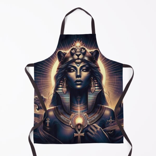 Item preview, Sekhmet Goddess of War and Protection | Egyptian Mythology Divine Artwork designed and sold by AnalajiaDesigns.
