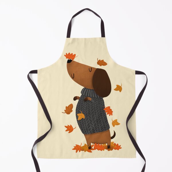Item preview, Dachshund Dog Autumn Leaves designed and sold by poket.piktures.