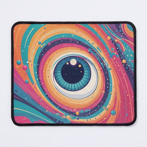 Item preview, Psychedelic Cosmic Eye – Abstract Space Art with Vibrant Colors designed and sold by Artegil89.