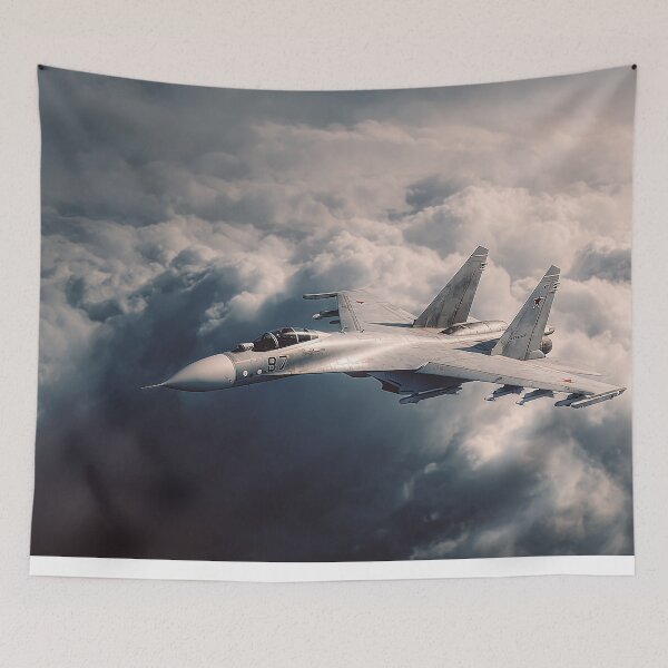 Item preview, Sukhoi Su-27 with Contrail Trails designed and sold by Skyframe Aviation.