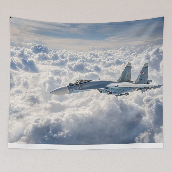 Item preview, Sukhoi Su-27 Over Snowy Peaks designed and sold by Skyframe Aviation.