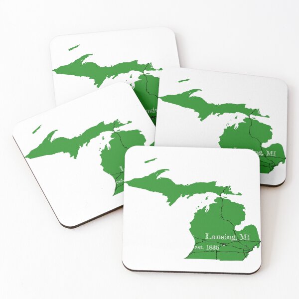 Item preview, Lansing, MI [Green] designed and sold by PhilbonianDezin.