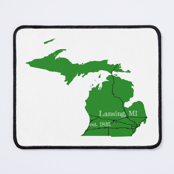 Item preview, Lansing, MI [Green] designed and sold by PhilbonianDezin.