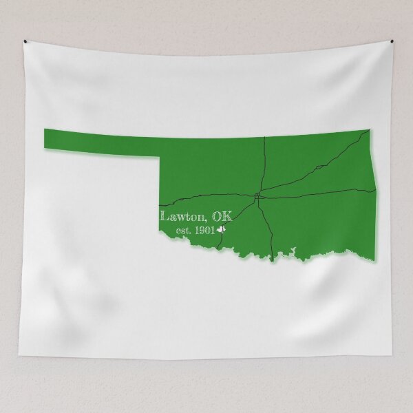 Item preview, Lawton, OK [Green] designed and sold by PhilbonianDezin.