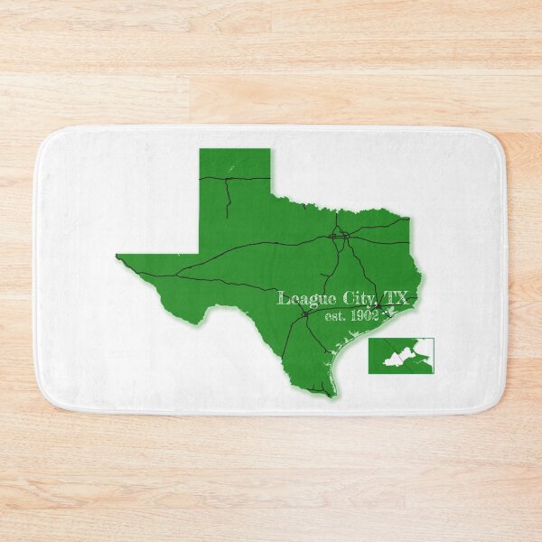 Item preview, League City, TX [Green] designed and sold by PhilbonianDezin.