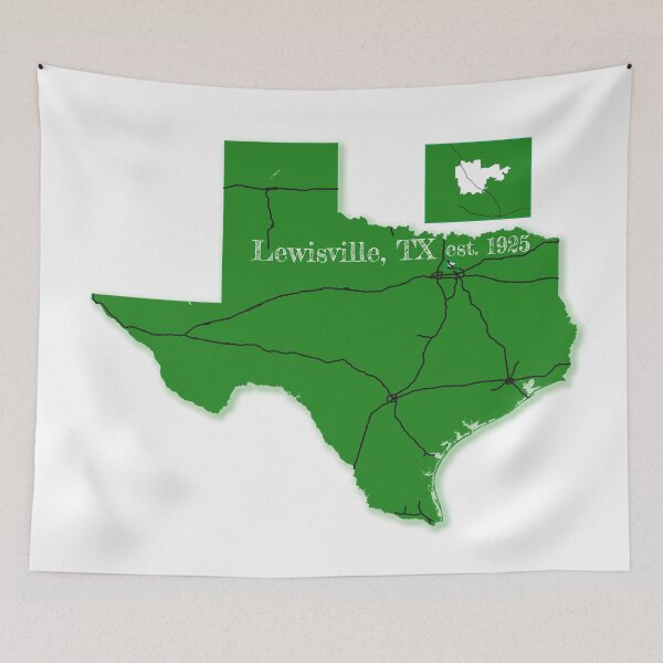 Item preview, Lewisville, TX [Green] designed and sold by PhilbonianDezin.