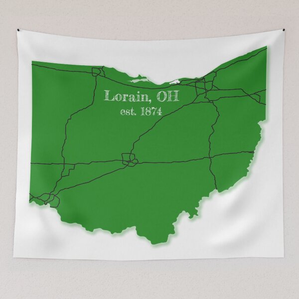 Item preview, Lorain, OH [Green] designed and sold by PhilbonianDezin.