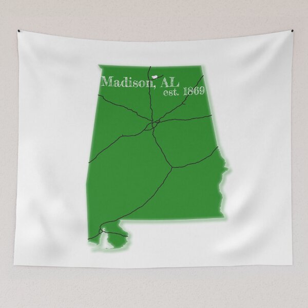 Item preview, Madison, AL [Green] designed and sold by PhilbonianDezin.