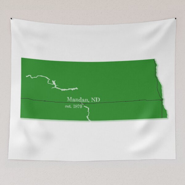 Item preview, Mandan, ND [Green] designed and sold by PhilbonianDezin.