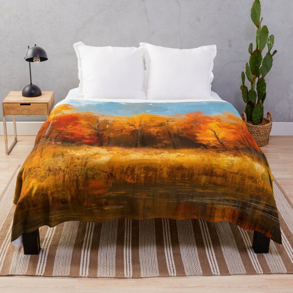 Item preview, Autumn Abstract Trees By Lake In Fall Colors designed and sold by DEC02.