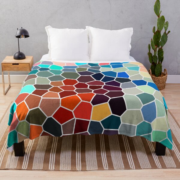 Item preview, Colorful Mosaic Abstract – Geometric Modern Art Print designed and sold by mcuj-art.