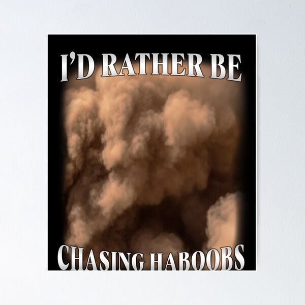 Item preview, I’d Rather Be Chasing Haboobs Funny Storm Humor designed and sold by elderberry.