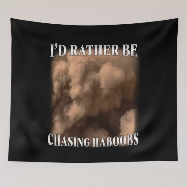 Item preview, I’d Rather Be Chasing Haboobs Funny Storm Humor designed and sold by elderberry.