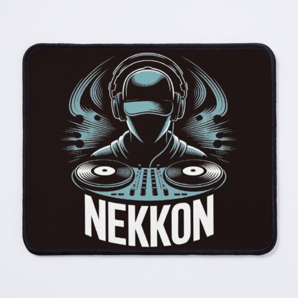 Item preview, DJ NEKKON Music Design – Cool Turntable & Headphones Illustration for EDM, Hip Hop, and Party Lovers designed and sold by dortmond.
