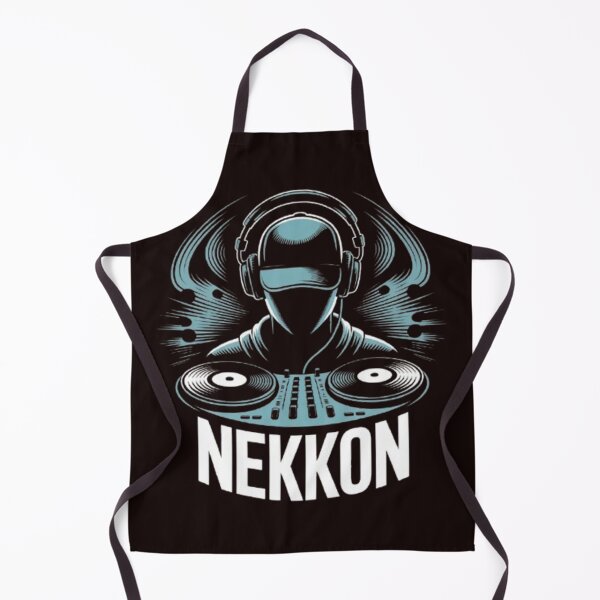 Item preview, DJ NEKKON Music Design – Cool Turntable & Headphones Illustration for EDM, Hip Hop, and Party Lovers designed and sold by dortmond.