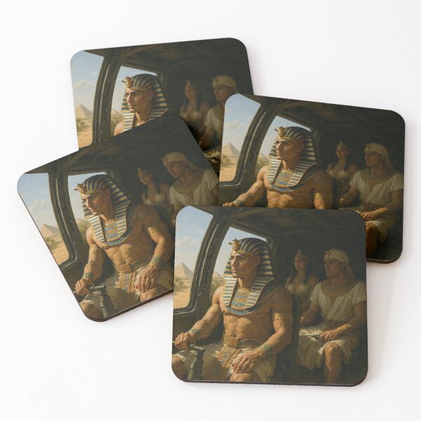 Item preview, Pharaohs Flying in a Helicopter with a Mythical Bird Pilot – Ancient Egyptian Sci-Fi designed and sold by Queen Cleopatra.