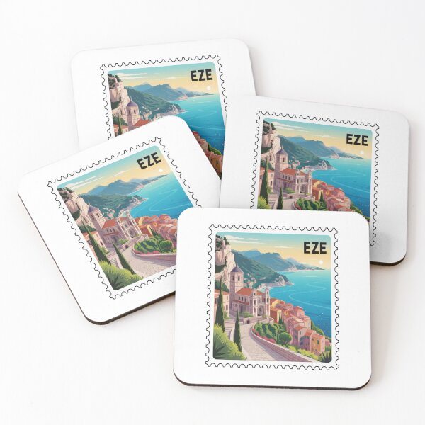 Item preview, Eze French Riviera Hilltop Village Travel Art designed and sold by stickercuffs.