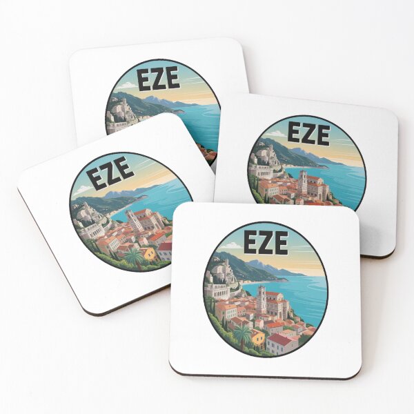 Item preview, Eze French Riviera Hilltop Village Travel Art designed and sold by stickercuffs.