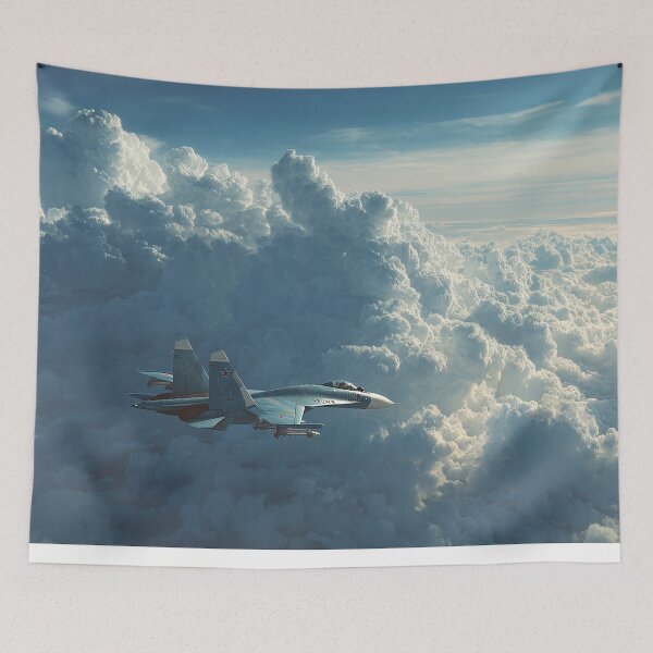 Item preview, Pase de alta velocidad del Sukhoi Su-27 al mediodía designed and sold by Skyframe Aviation.