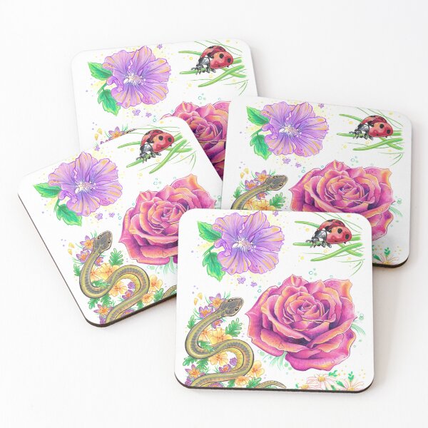 Item preview, Spring Flowers and Snake Art Page designed and sold by Nicholdesigns.