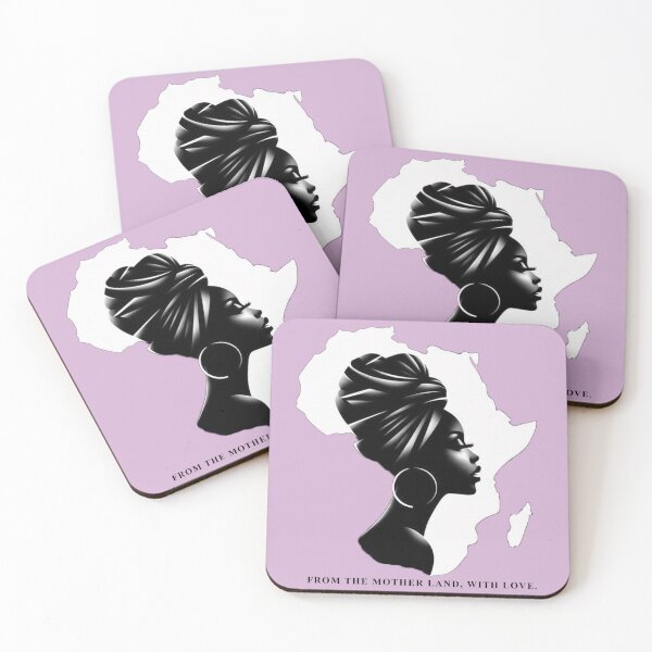 Item preview, Afro-Minimalist Queen | African Woman Silhouette with Headwrap designed and sold by The Melanic.