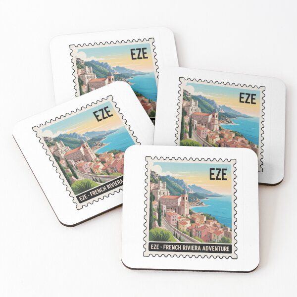 Item preview, Eze French Riviera Hilltop Village Travel Art designed and sold by stickercuffs.