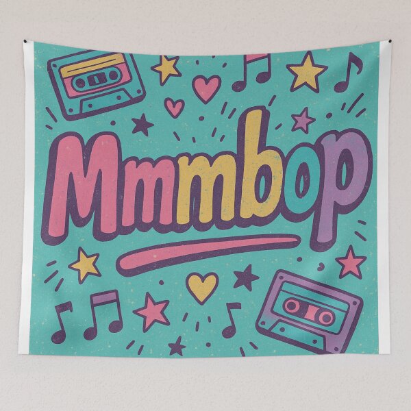 Item preview, Nostalgic Hanson mmmbop Sticker designed and sold by Travelcases.