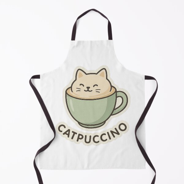 Item preview, Catpuccino – Cute Coffee Cat Minimalist Design designed and sold by arturdepompadur.
