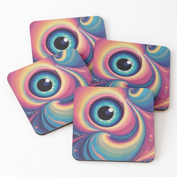 Item preview, Psychedelic Cosmic Eye – Abstract Art with Vibrant Colors and Cosmic Energy designed and sold by Artegil89.
