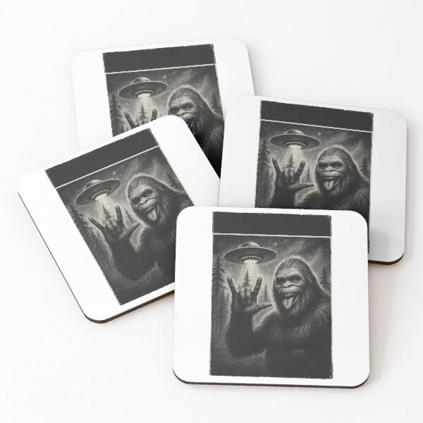 Item preview, Retro Sci-Fi Bigfoot and UFO Vintage T Shirt designed and sold by STTrillionTEES.