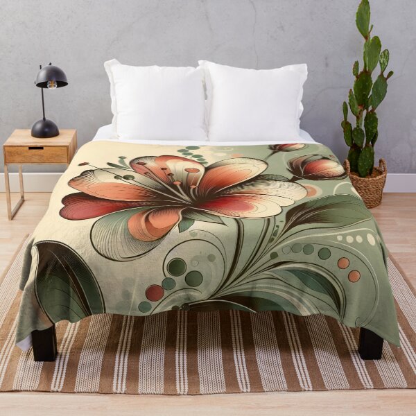 Item preview, Retro flower designed and sold by GraphicsClub.