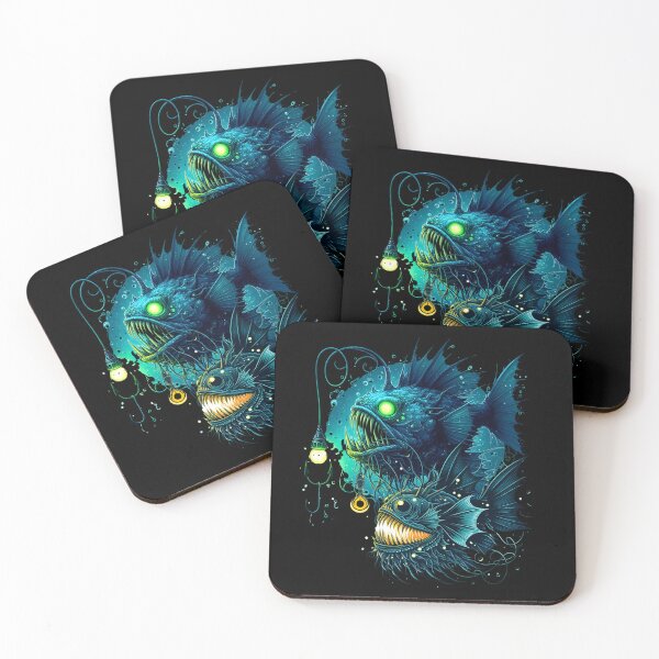 Item preview, Glowing Anglerfish in the Deep Sea designed and sold by Szpaku desart .