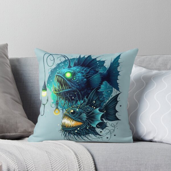 Item preview, Glowing Anglerfish in the Deep Sea designed and sold by Szpaku desart .