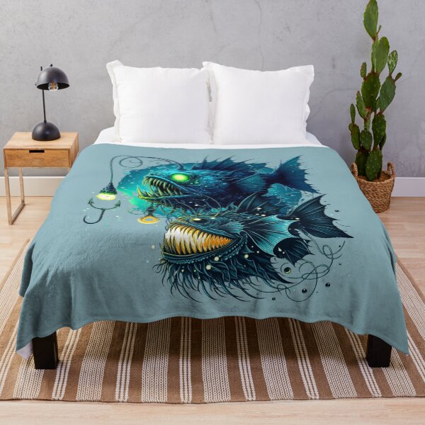 Item preview, Glowing Anglerfish in the Deep Sea designed and sold by Szpaku desart .