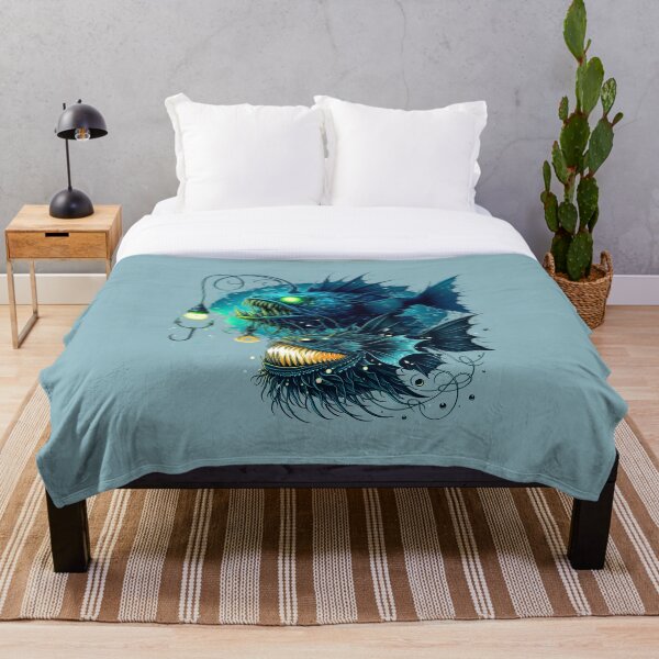 Item preview, Glowing Anglerfish in the Deep Sea designed and sold by Szpaku desart .