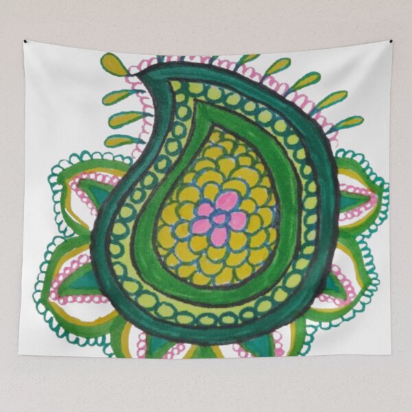 Item preview, Boho Paisley Mandala – Hand-Drawn Floral Design designed and sold by BulletKitty82.